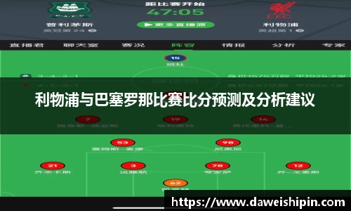利物浦与巴塞罗那比赛比分预测及分析建议