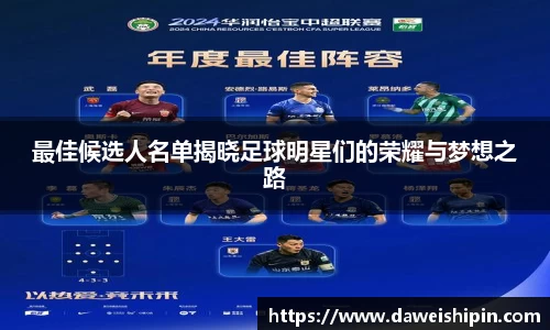 最佳候选人名单揭晓足球明星们的荣耀与梦想之路